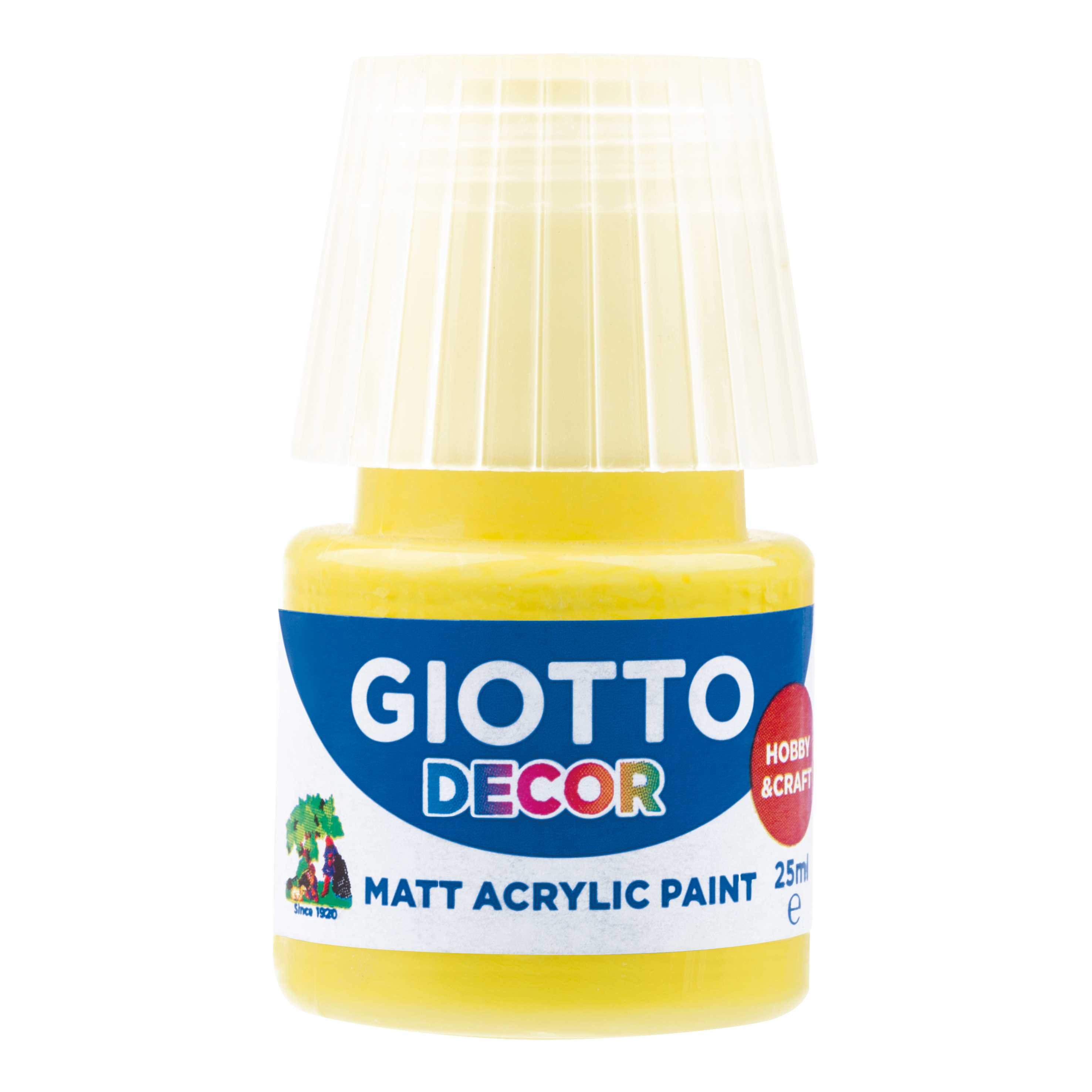 Giotto Decor Acrylfarbe matt 25 ml – Gelb