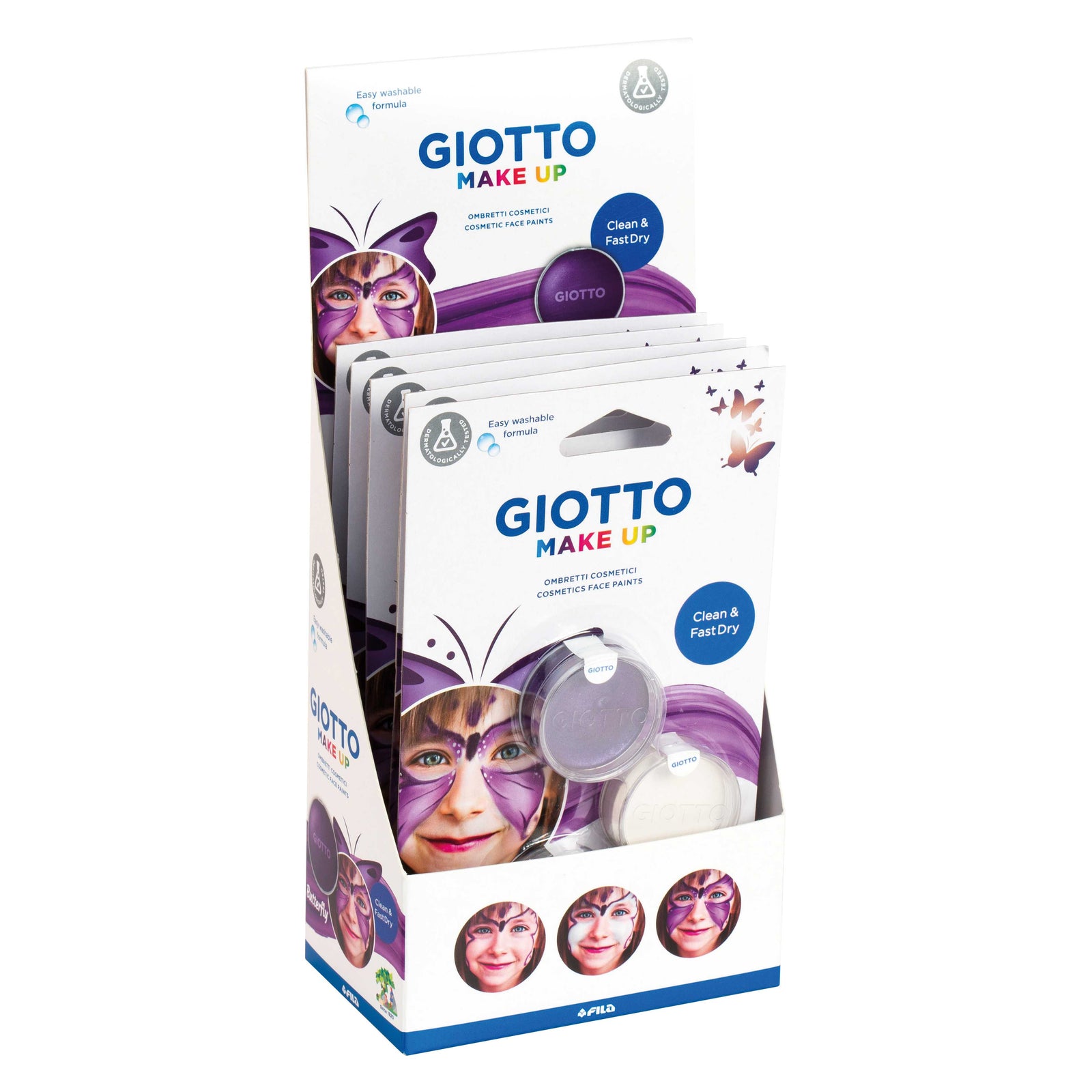 Giotto Kinderschminke-Set Schmetterling 3 x 5 ml