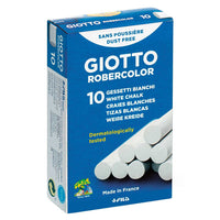 Weiße staubfreie Kreide GIOTTO Robercolor 10 Stk.