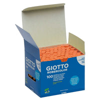 GIOTTO Robercolor staubfreie Kreide 100 Stück – Orange