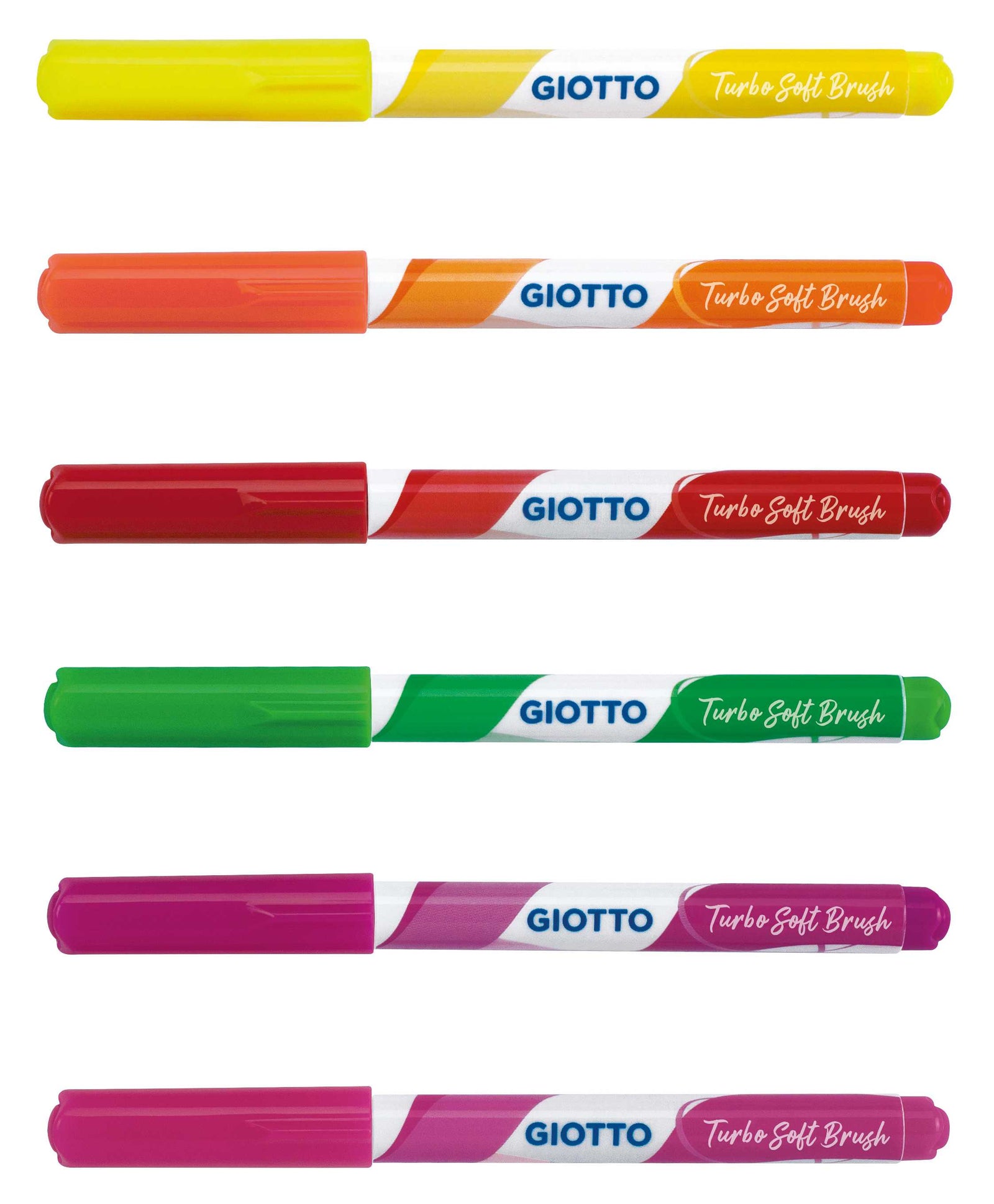 Pinselstifte GIOTTO Turbo Soft Brush Fluo 6 Stk.
