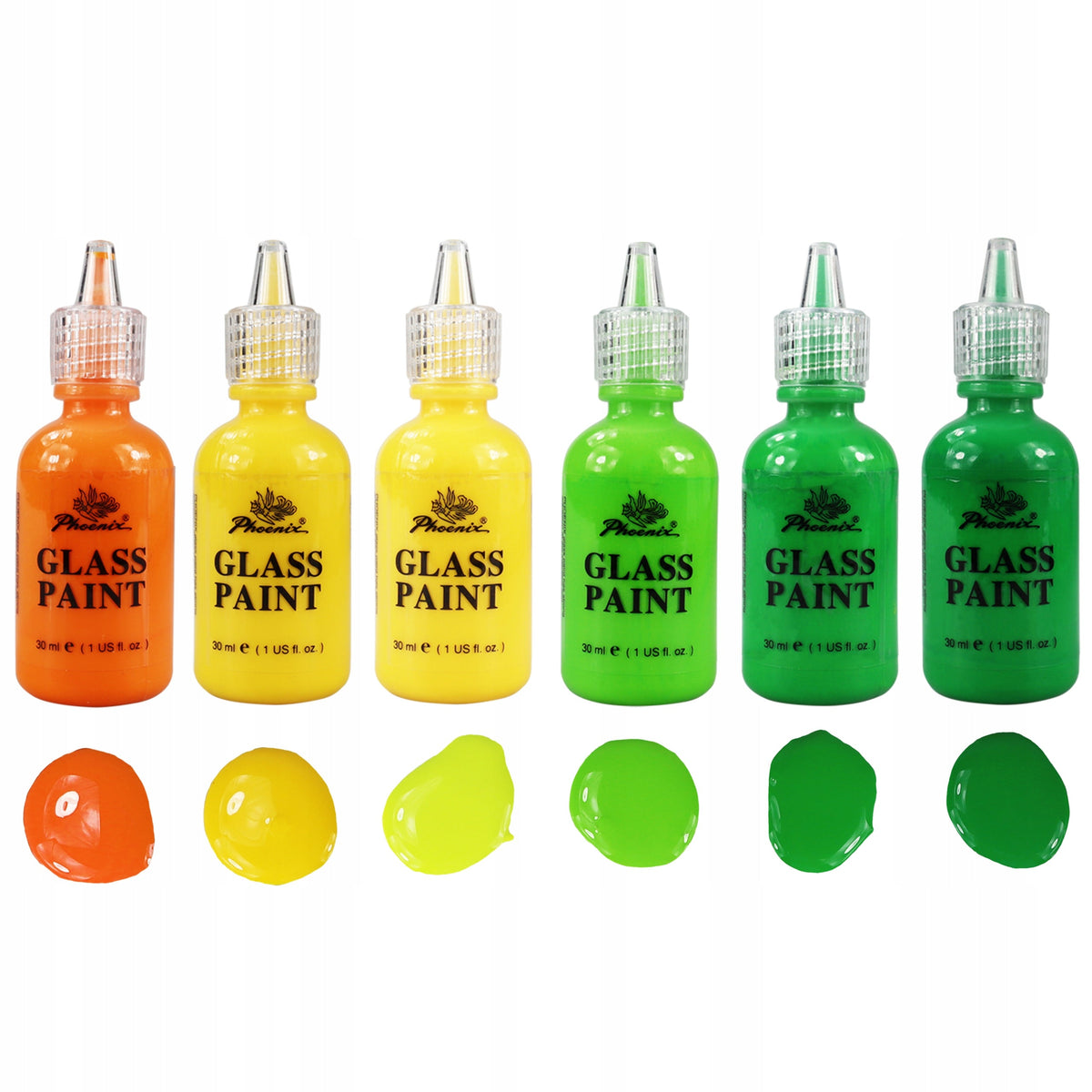 Glasfarben-Set Phoenix - 18 x 30 ml
