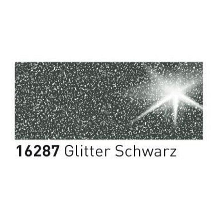 Glitzerfarbe für Porzellan und Glas 20 ml | verschiedene Farbtöne | schwarz