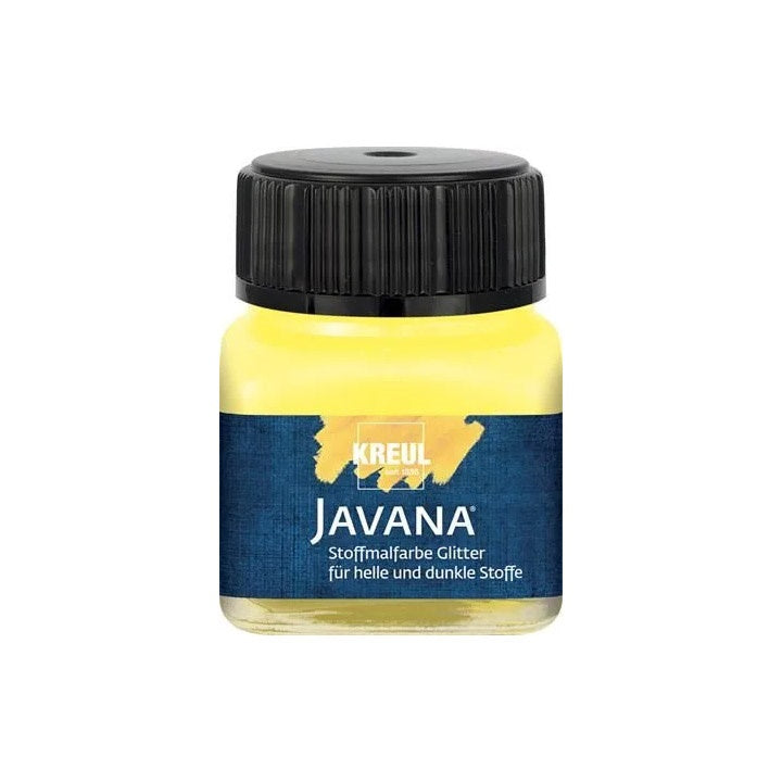 Javana Glitzer-Textilfarbe 20 ml | verschiedene Farbtöne | sonnengelb
