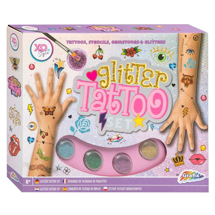 Glitzer-Tattoo-Set mit Zubehör für kreative Kinder | ARTMIE