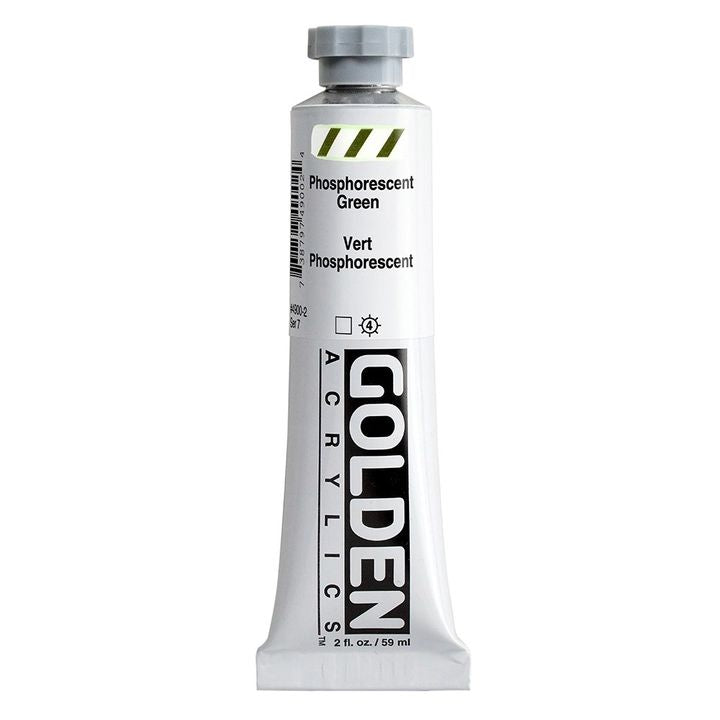 GOLDEN Heavy Body Phosphoreszierende Acrylfarbe 118 ml leuchtet im Dunkeln | ARTMIE