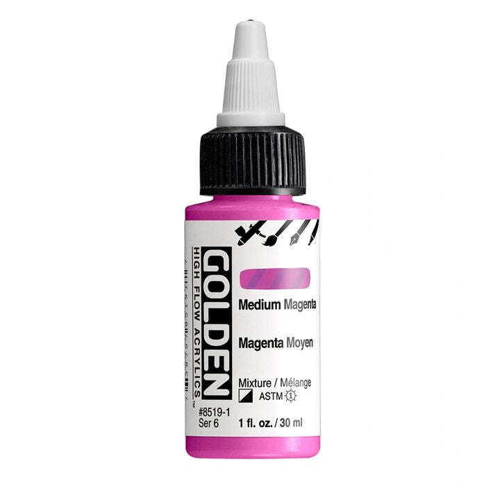 GOLDEN High Flow Acrylfarbe 30 ml in verschiedenen Farbtönen | ARTMIE