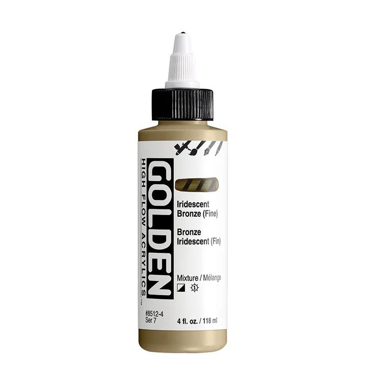 GOLDEN High Flow Iridescent Acrylfarbe 118 ml in verschiedenen Farbtönen | ARTMIE