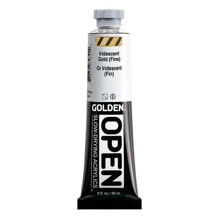 GOLDEN OPEN Slow-Drying Iridescent Acrylfarbe in 59 ml Tube | ARTMIE