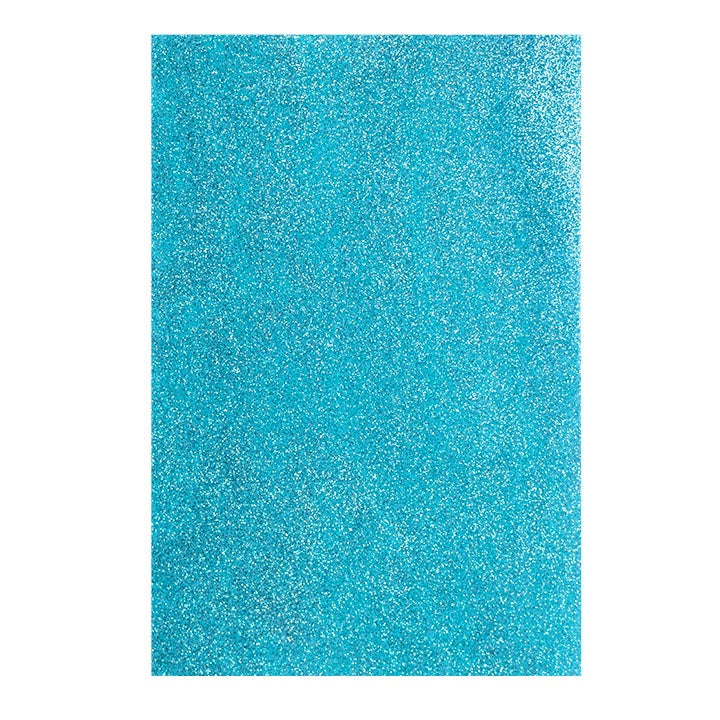 Selbstklebende Glitzer-Moosgummi-Platte EVA 20x30 cm – 16470 Blau