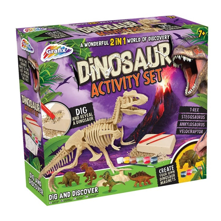 Grafix Dinosaur Kreativ-Set für Kinder zum Gießen und Bemalen | ARTMIE