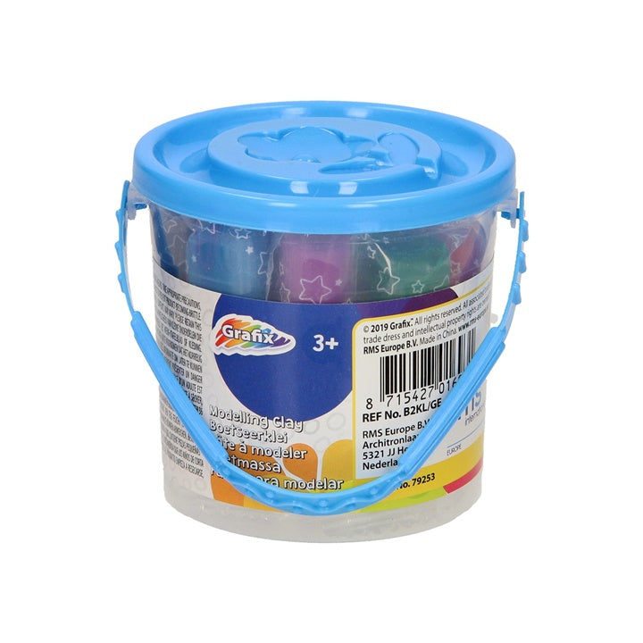 Grafix Knete für Kinder im 12er Set im Eimer | ARTMIE