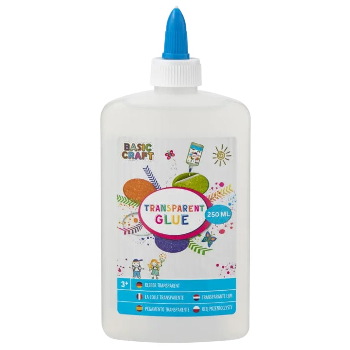 GRAFIX Transparenter Hobby-Kleber - Klarer Bastelkleber 250 ml