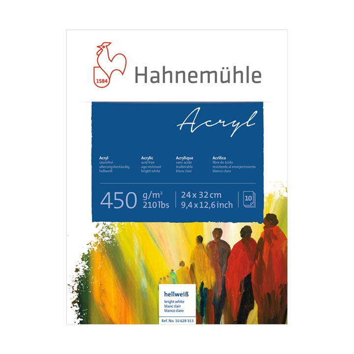 Hahnemühle Acrylblock 10 Blatt für Acrylmalerei | ARTMIE