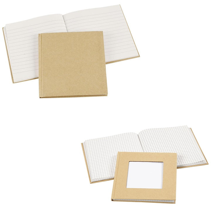 Braunes Notizbuch 14 x 14 cm | verschiedene Varianten