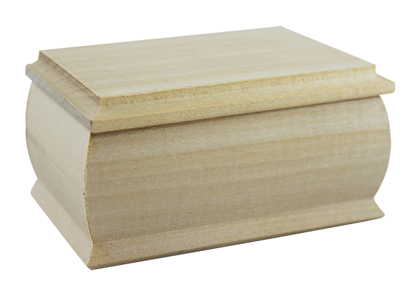 Holz-Schmuckkästchen Pentart, 10 x 6,5 x 5 cm