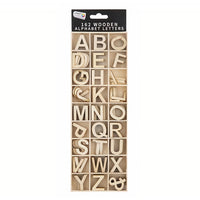 Set aus 162 Holzbuchstaben in einer Holzbox | ARTMIE