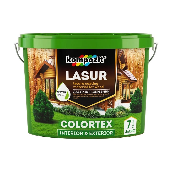 Holzlasur KOMPOZIT COLORTEX 10 l | verschiedene Farbtöne — Bild 5