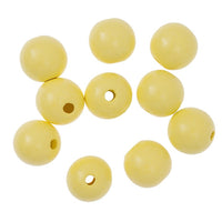 Holzperlen 2,5 cm – 10 Stk. – Gelb