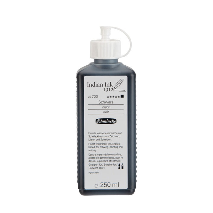 Schmincke Indische Tusche Schwarz | verschiedene Größen | 250 ml