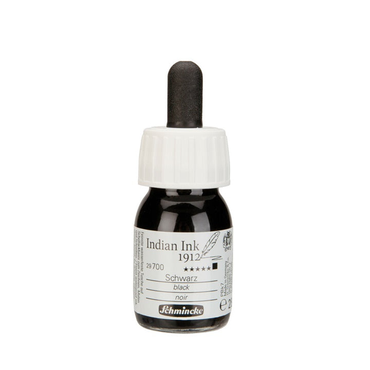 Schmincke Indische Tusche Schwarz | verschiedene Größen | 28 ml