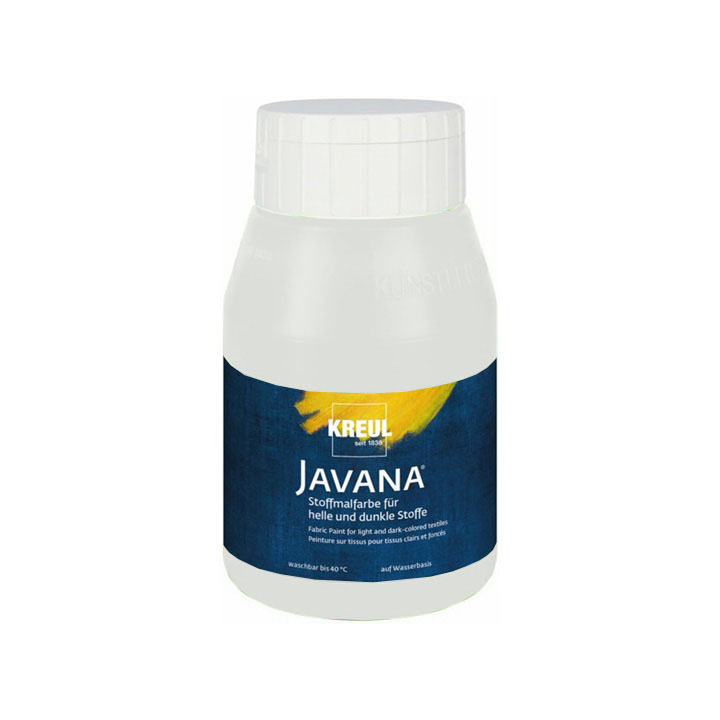 Javana Stoffmalfarbe für helle und dunkle Textilien 500 ml | verschiedene Farbtöne | 53 weiß