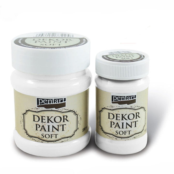 PENTART Dekofarbe Soft 100 ml | verschiedene Farben | 21472 - weiß