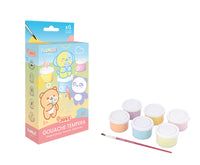 JOVI Kawaii Temperafarben 5 x 35 ml mit Pinsel
