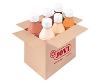 JOVI Kindermalfarben-Set flüssige Tempera 6 x 250 ml Hautfarben