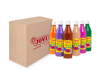 JOVI Kindermalfarben-Set flüssige Temperafarbe 6 x 500 ml – Variante B