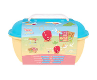 JOVI Play&Fun Kawaii pflanzliche Knetmasse im Koffer – Set mit Zubehör
