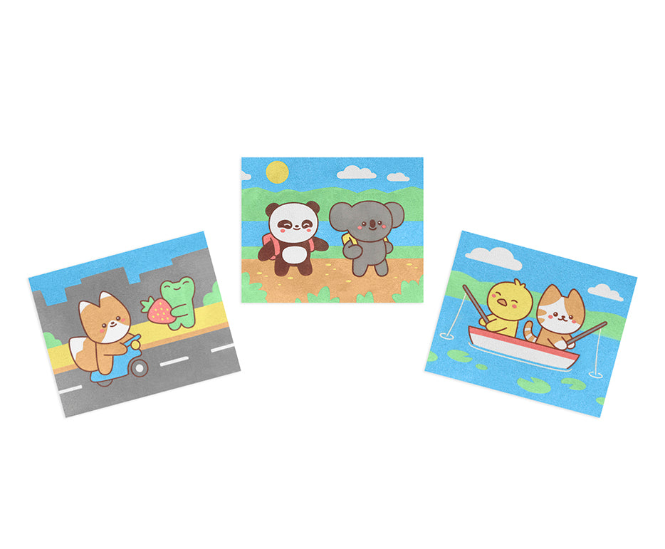 JOVI Play&Fun Kawaii Sandmalerei-Set – 12-tlg.