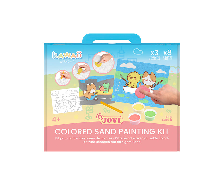 JOVI Play&Fun Kawaii Sandmalerei-Set – 12-tlg.
