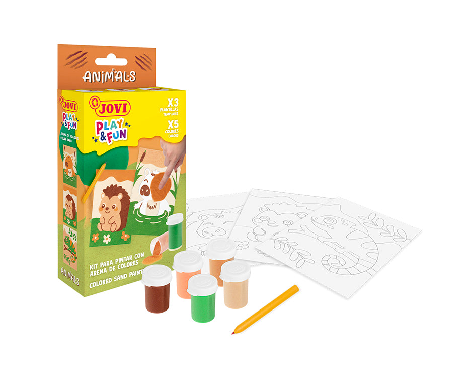 JOVI Play&Fun Mini-Kreativset Sandmalen – 9-teilig