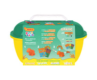 JOVI Play&Fun Natürliche Knete im Koffer Jurassic – Set mit Zubehör