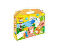 JOVI Play & Fun Malset mit Gouache-Temperafarben 17-tlg. – Haustiere