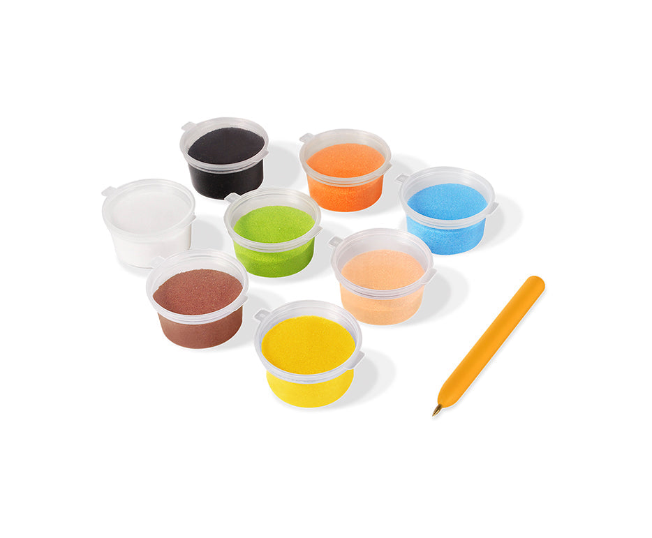 JOVI Play&Fun Sandbilder Kreativ-Set Tiere – 12-teilig