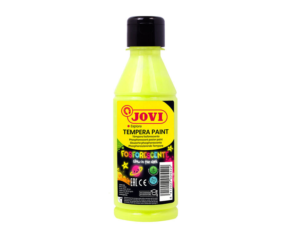 JOVI Premium Neon-Temperafarbe 250 ml – Gelb