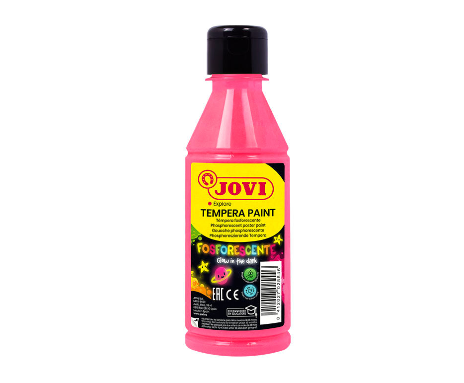 JOVI Premium Neon-Temperafarbe 250 ml – Rosa