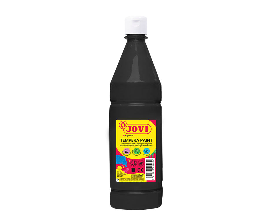 JOVI Premium Temperafarbe 1000 ml – Schwarz
