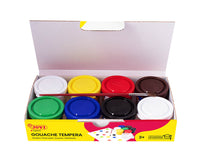 JOVI Premium Temperafarben 7 x 35 ml mit Pinsel