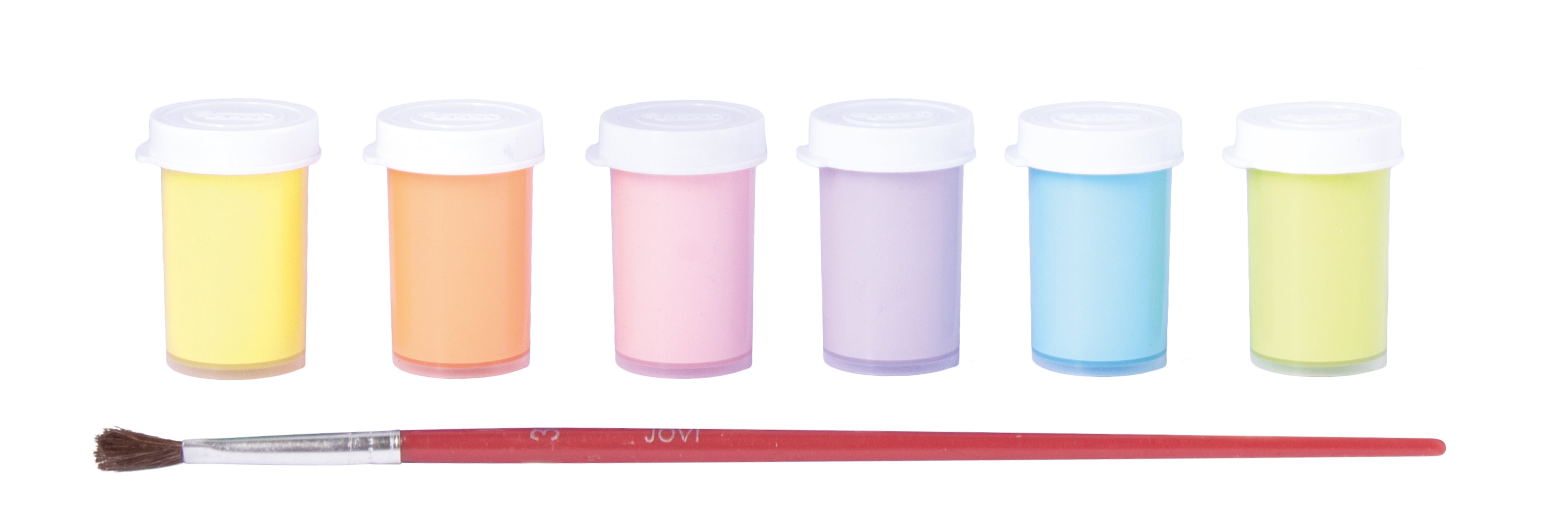 Pastell-Temperafarben JOVI Premium 6 x 15 ml mit Pinsel