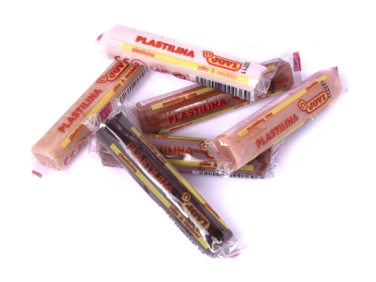 JOVI natürliche Knete Hautfarben 6 x 15 g