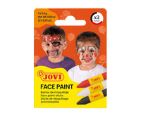 JOVI Schminkstifte-Set für Gesicht 3 x 5,6 g - Rot, Weiß und Schwarz