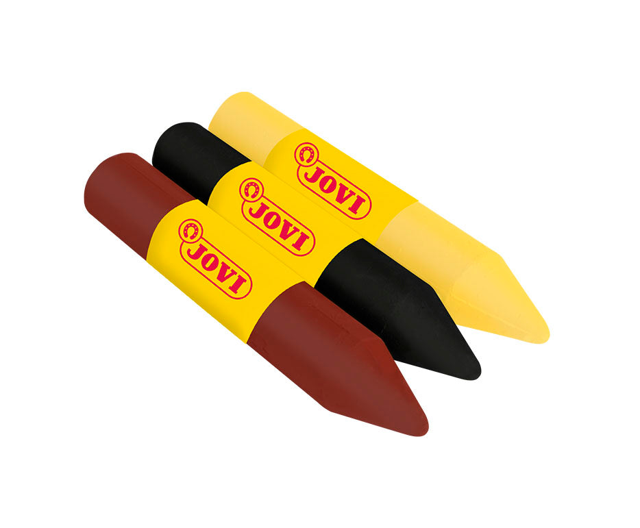 JOVI Schminkstifte-Set 3 x 5,6 g - Gelb, Braun, Schwarz