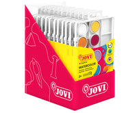 JOVI Wasserfarben ø 22 mm – 12 Stk. mit Pinsel