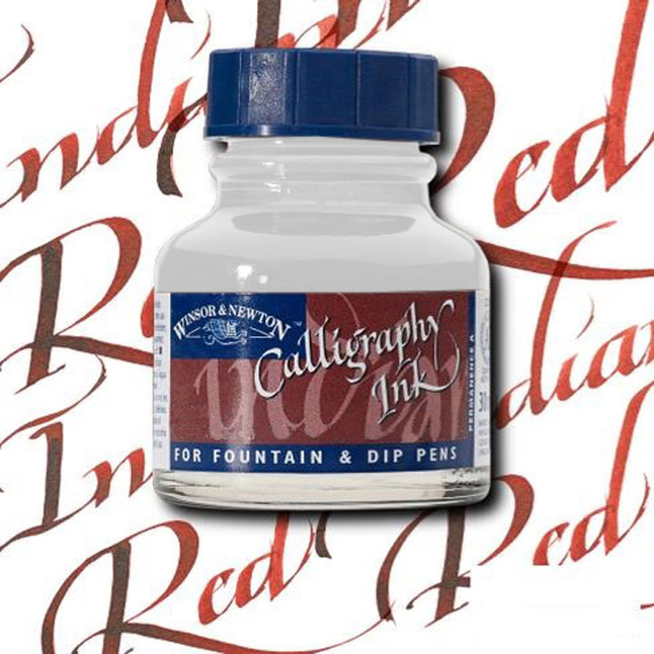 Winsor & Newton Kalligrafietusche 30 ml | verschiedene Farbtöne | weiß