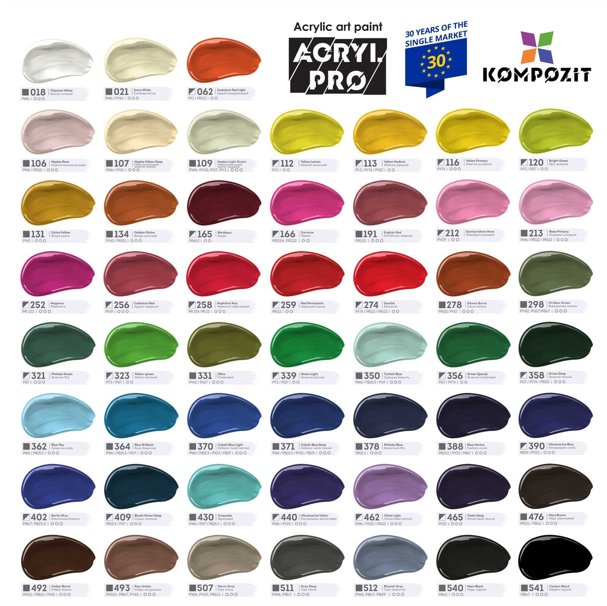 ACRYL PRO ART Kompozit Acrylfarbe 75 ml