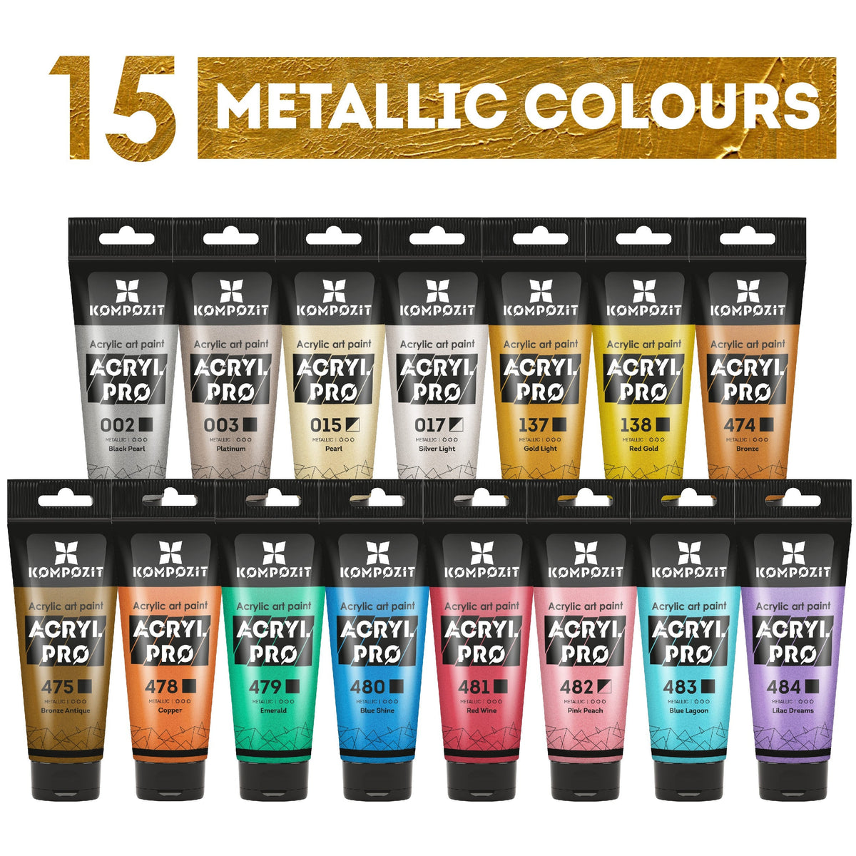 ACRYL PRO ART Kompozit Metallic-Acrylfarbe 75 ml