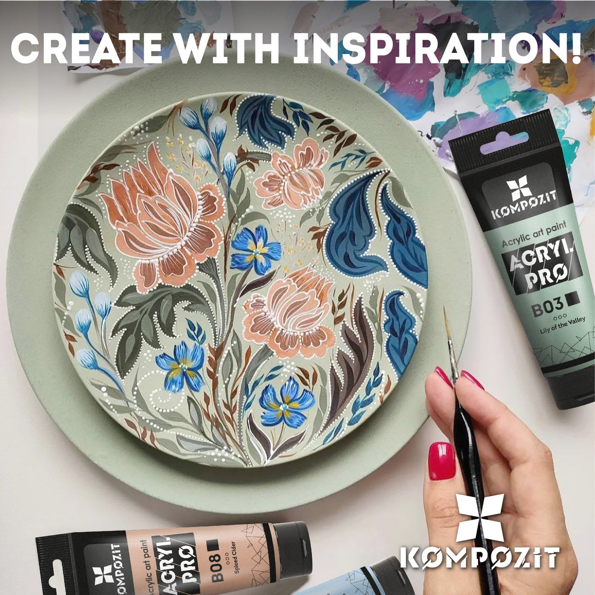 Pastell Acrylfarbe ACRYL PRO ART Kompozit 75 ml